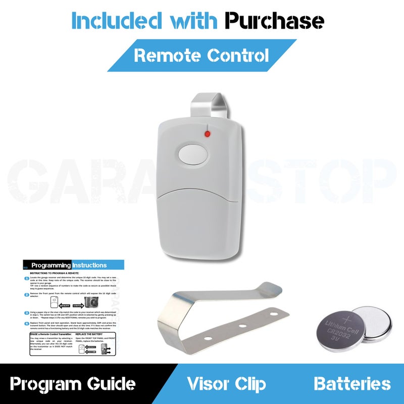 GARAGE STOP 1 Garage Door Opener Remote for Multicode Linear 3089 308911 MCS308911,1089, 3070, 3060, 10 dip Switch Gate Opener Remote 300MHz, Garage Clicker Replacement - Image 4